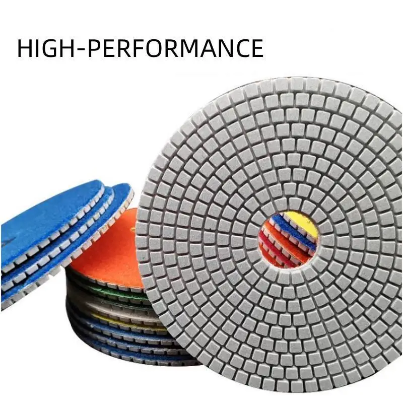 125mm Wet Diamond Polishing Pad 5 Inch Flexible Grinding Disc For Granite Marble Stone Concrete Floor Sanding Disc Polish Tools