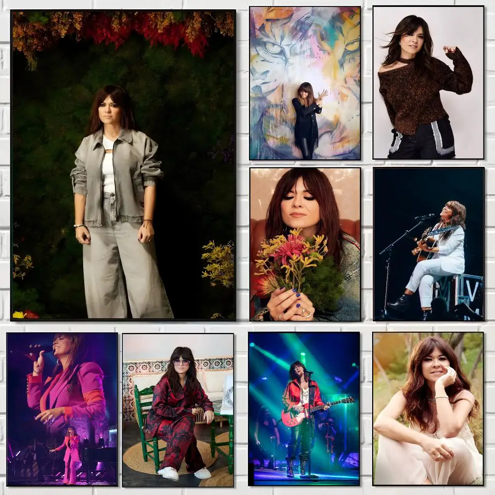 Spanish Singer Vanesa Martin Poster Pegatina artistica HD autoadhesiva impermeable para salon dormitorio