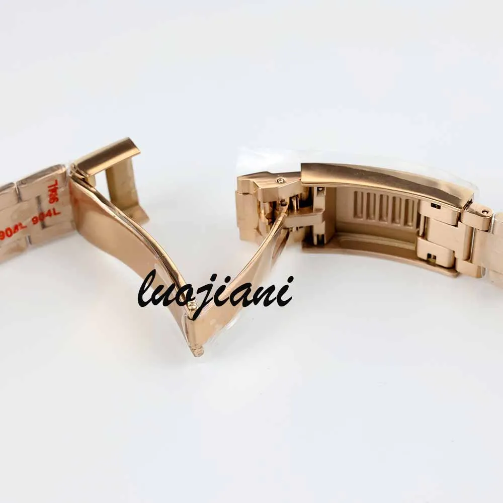 20mm Watch Bracelet For SUBMARINER DAYTONA SUP GMT NH35 Case Men Fine-Tuning Pull Button Clasp Soild Stainless Steel Watch Strap