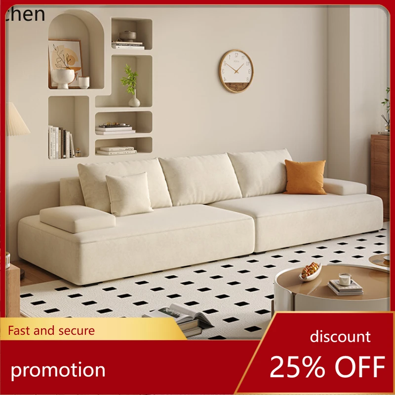 CZ small apartment simple modern living room apartment rental Lawrence straight sofa living room decoration
