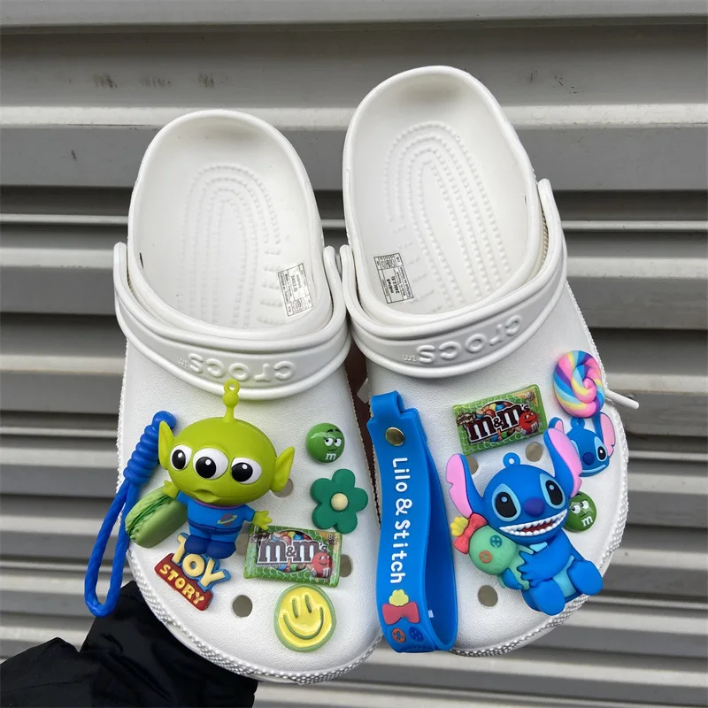 Disney Toy Story Shoes Flower Set DIY Anime Buzz Lightyear Shoes Buckle Detachable Cartoon Shoes Decorative Buckle Toy Kids Gift