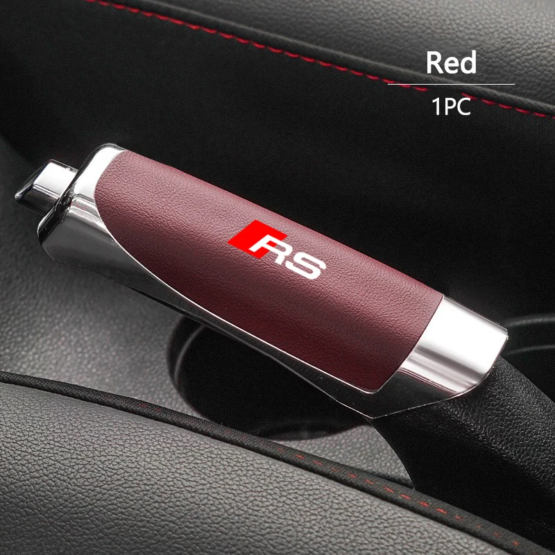 2025 حار 1 قطعة تصفيف السيارة غطاء فرامل اليد فرملة اليد قبضة حامي الحال بالنسبة لأودي Sline A3 A1 A4 B8 B7 A5 A7 A8 B9 B6 C6 Q2 Q3 Q5 #1