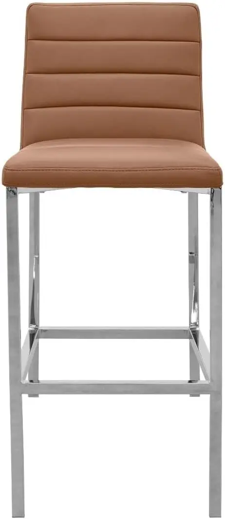 Internat ionaler Amasya Metall Barhocker, Cognac, 2er-Set