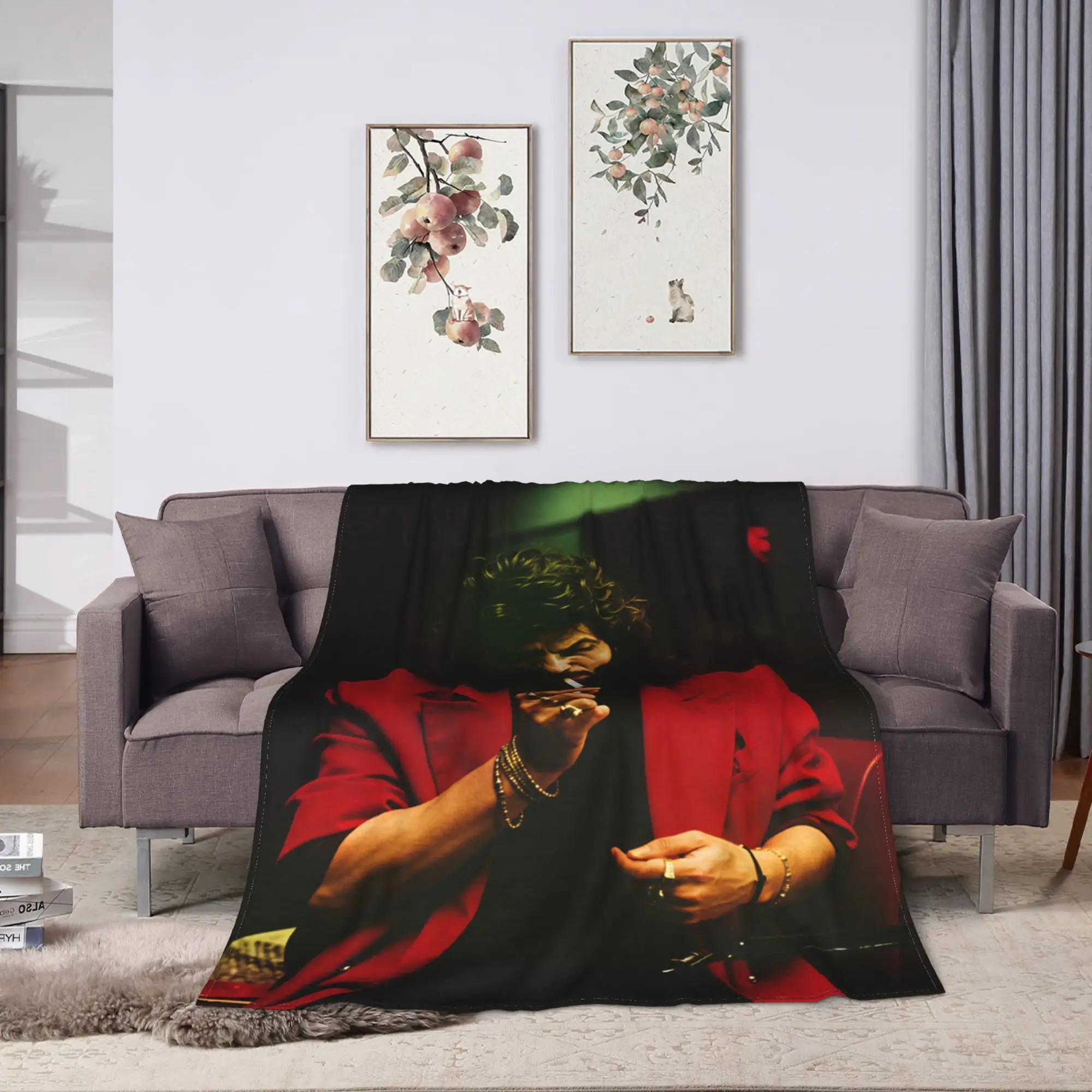 Camarón de la Isla  Blanket  Decorative Flannel Throw Blanket For Couch Chair Warm Custom DIY Quality Bedspread Gift