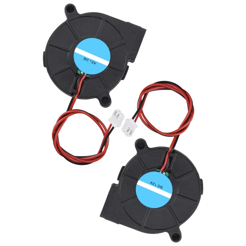 2 Pcs Cooling Blower Fan DC 12V 0.15A 50Mmx15mm Fans For 3D Printer Humidifier Aromatherapy And Other Small Appliances Series Re