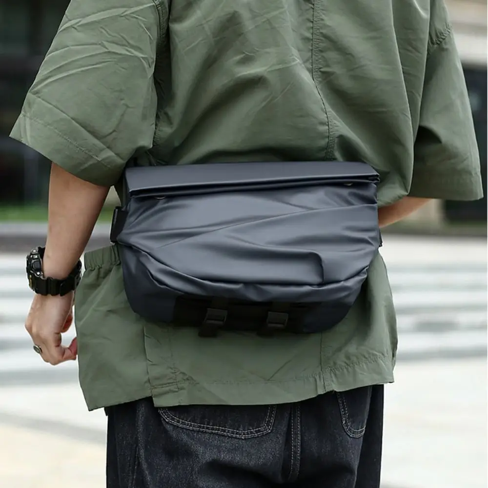 

Wide Strap Large Capacity Oxford Cloth Bag Men Waterproof Simple Crossbody Bag Daypack Phone Shoulder Bag Travel