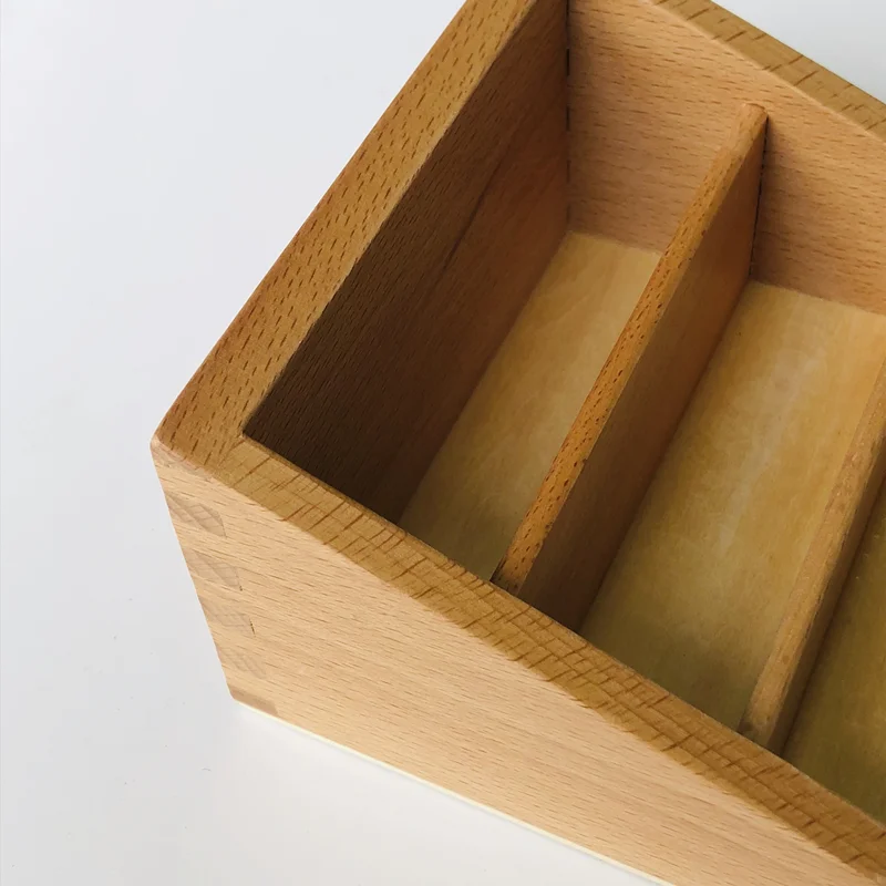 ถาดมอนเตสซอรี่สำหรับการ์ด 3 ส่วน ที่วางไม้สำหรับใส่หนังสือเรียน วัสดุการเรียนภาษา ชีววิทยา ภูมิศาสตร์ อุปกรณ์การศึกษา