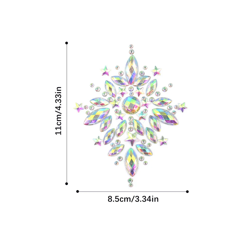 Sexy Crystal Nipple Cover Bra Stickers Adhesive Diamond Beads Breast Pasties Shiny Tattoo Sticker Body Tape Tattoo Stickers