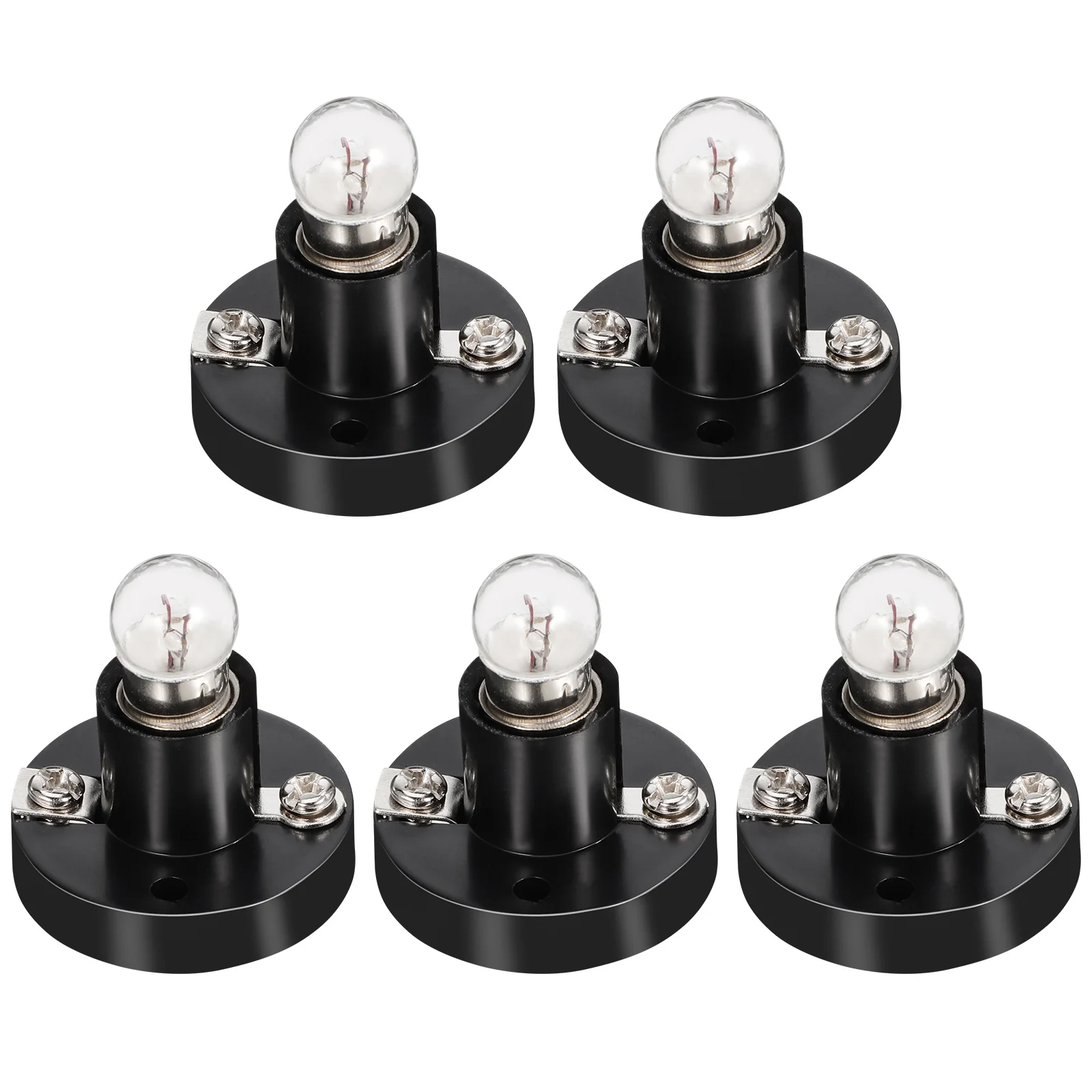 

5pcs Screw Mini Bulb Holder Plastic Lamp Socket For Circuit Experiment Kit Science Education Tools Physics Lab Equipment