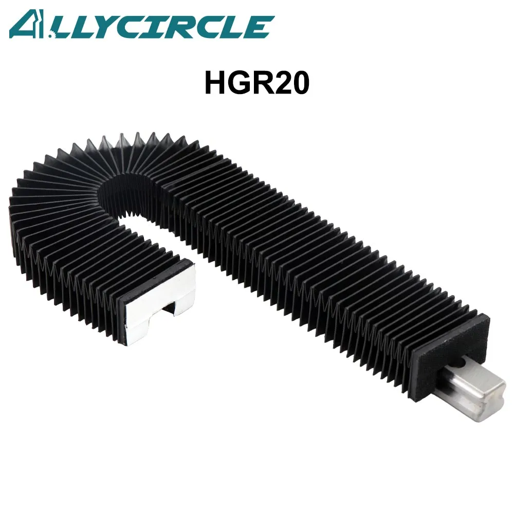 

HGR20 Linear Guide Rail Bellows Cover CNC Organ Dust Cover Cloth Stretched Length Customize for CNC Machine