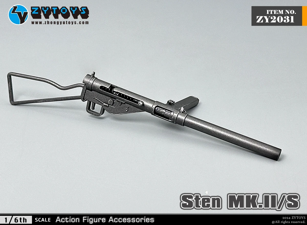 Neue zytoys Maßstab 1: 6 ww2 mk. ii (s) sten Modell waffe 12cm zy2031 für 12 Zoll Action figur Armee Militär kollektion auf Lager