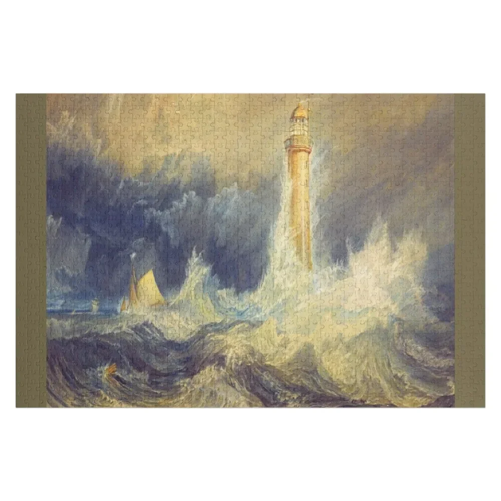 

Joseph Mallord William Turner - Bell Rock Lighthouse Jigsaw Puzzle Baby Wooden Jigsaw For Kids Wood Photo Personalized Puzzle