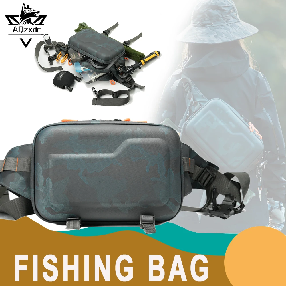 

Tactical Fishing Bag Waterproof Multifunctional Waist Bag Outdoor Single Shoulder Chest pouch Bessenger Packet for CS Camping