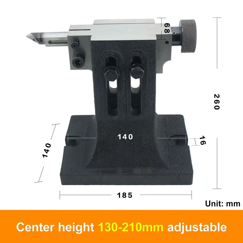 Tornio CNC contropunta BS piastra di indicizzazione piastra di indicizzazione centrale regolabile in altezza 4th Axis per Router di fresatura di metalli in legno