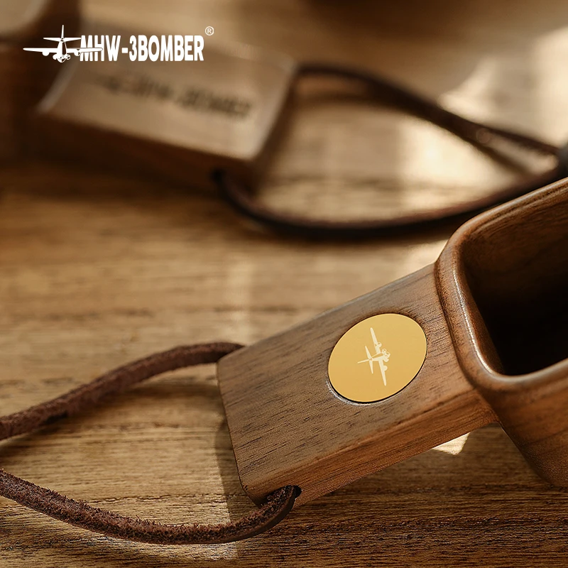 MHW-3BOMBER Coffee Spoons Coffee Measuring Scoop for Ground 10g Beans Tea Sugar Delicate Wooden Handle Home Barista Accessories