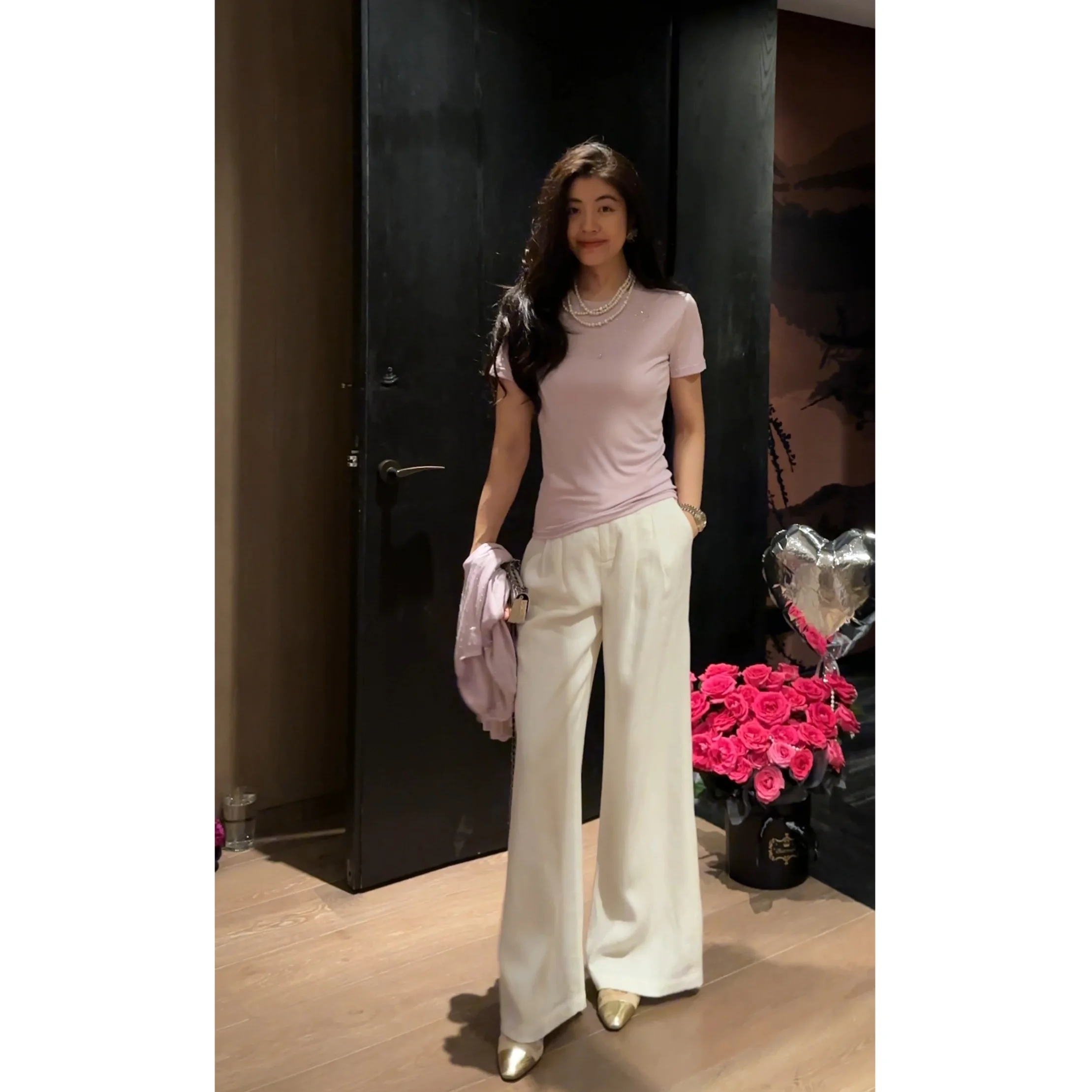 

NCOU Summer 2025 Women's Slim Fit T-irt Faion Heavy Embellied Base Layer Rhinestone Top Versatile Chinese Sle irt