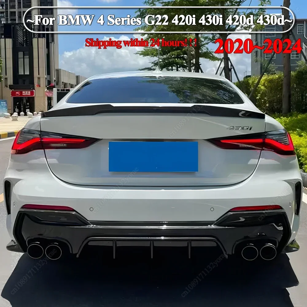 

Стиль M4 для BMW 4 серии G22 420i 430i 420d 430d M440i M440d 2020-2024, задний спойлер, обвесы, тюнинг, заднее крыло багажника, хвостовое крыло