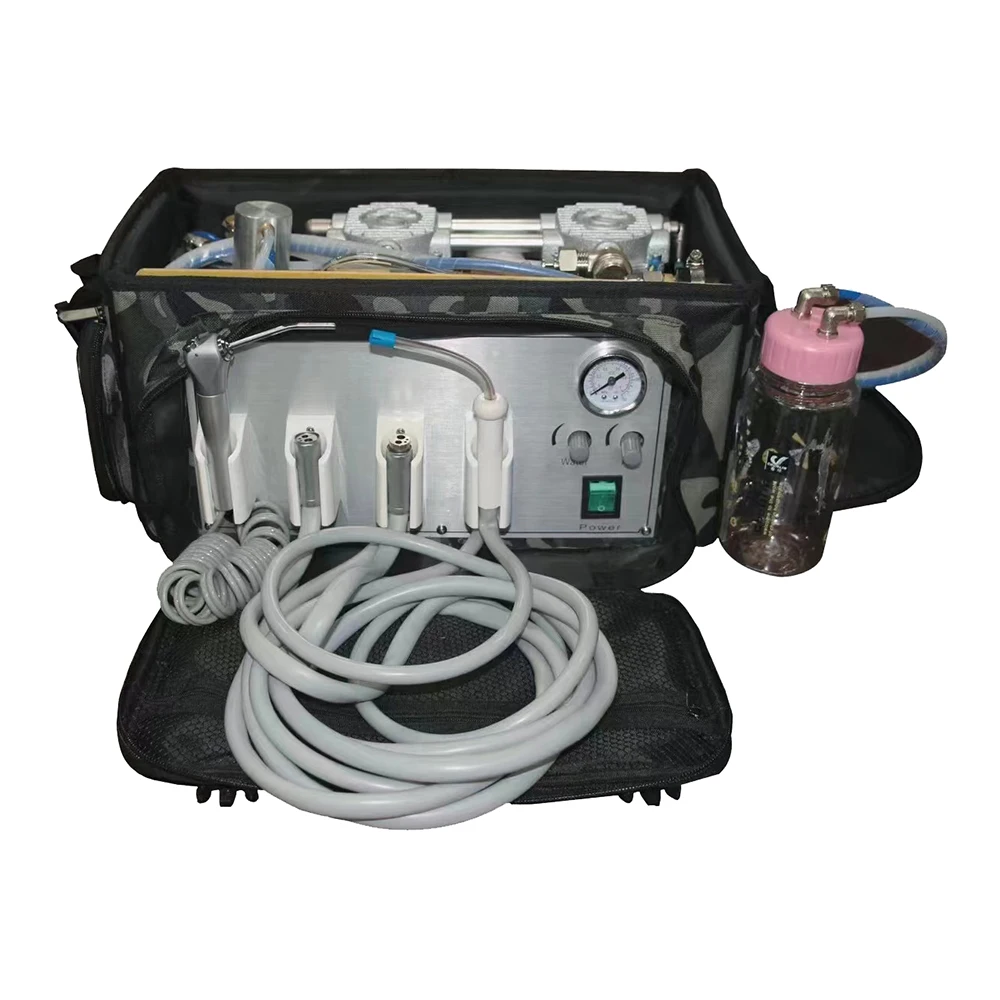 

Dental Equipment Mobile Dental Unit Backpack Portable Dental Chair With Vacuum Pump
