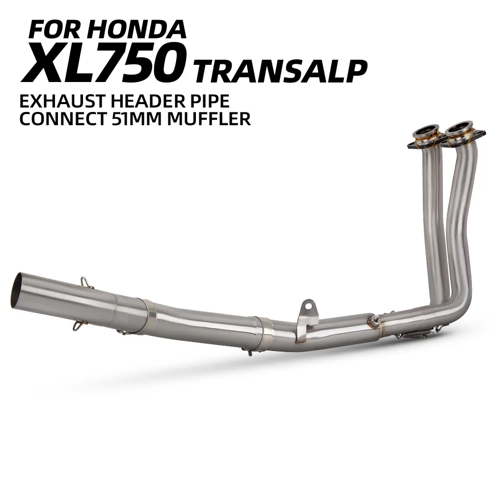 

Motorcycle Exhaust Modify Front Pipe For Honda XL750 Transalp 750 Header Tube Optional Interface
