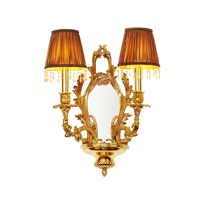 

Background wall, lamp European style, light luxury, bedroom, bedside, luxury, aisle
