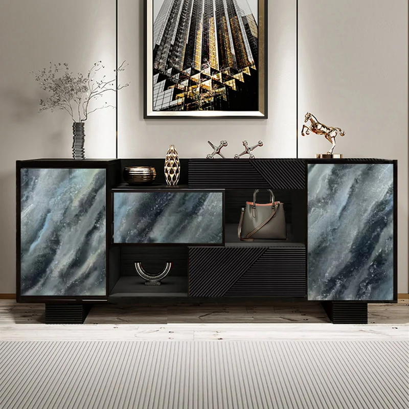 

Light luxury door cabinet high-end living room dining side cabinet foyer decorative cabinet