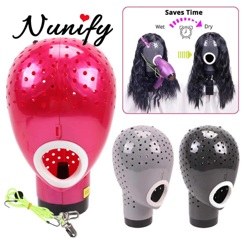 Fresh Holder With Mannequin For Lace Wig Scalp Cap Dryer With Holes For Lace Wigs Safe Wig Dryer Head With String Good Quality