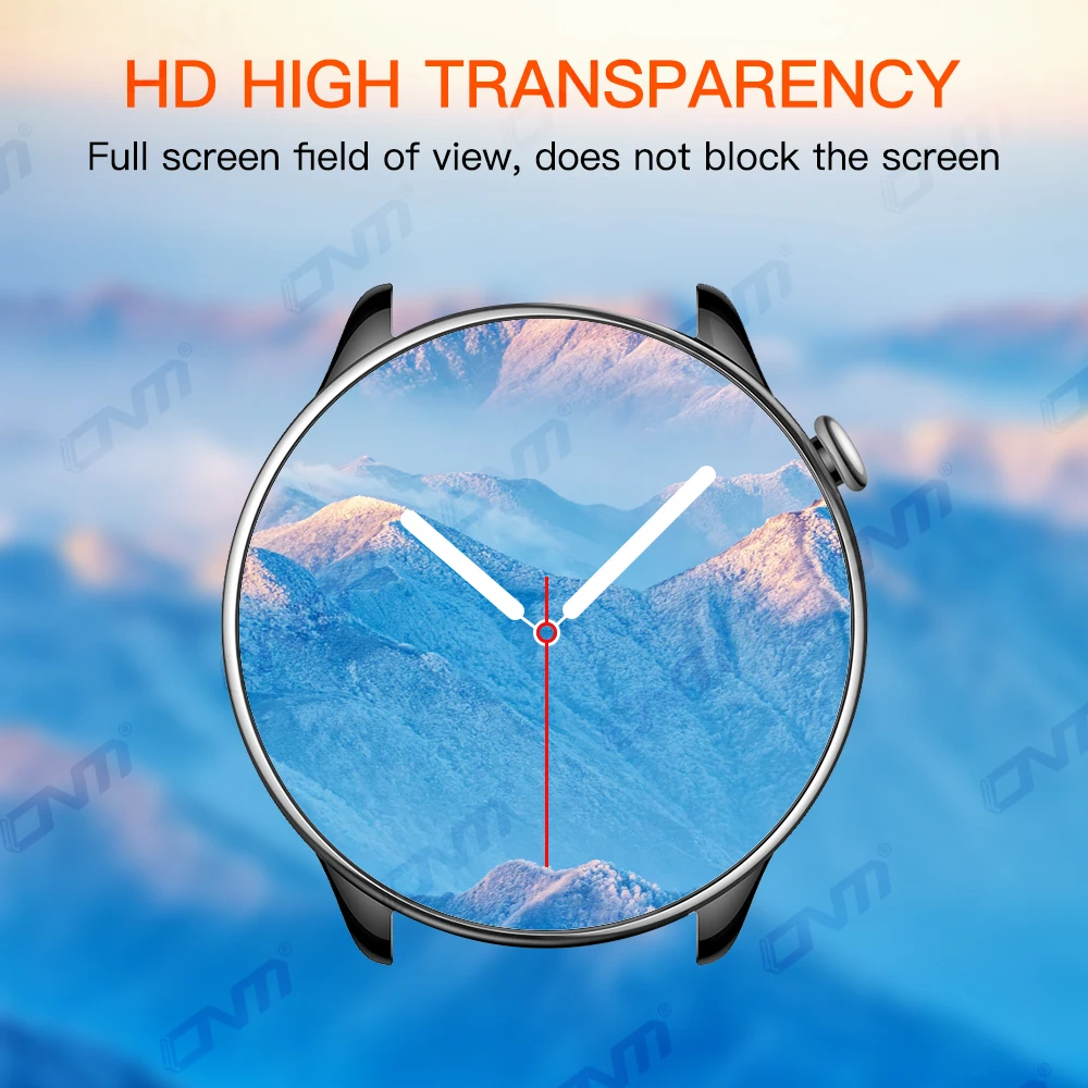 3D Curved Fit Full Screen Protector Film for Amazfit GTR Mini Anti-scratch Clear Protective Film Not Glass for Amazfit GTR Mini