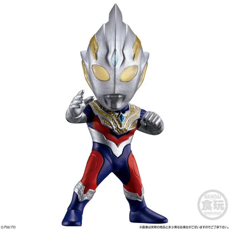 Bandai Candy Food Original Ultraman CONVERGE MOTION 02 Ultraman Seven Trigger Geed Belial Anime Action Figure Toy Gift For Kids