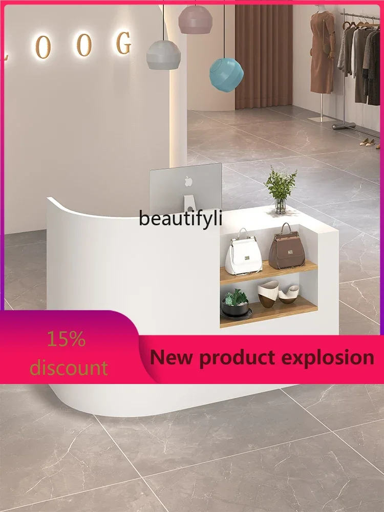 

zzGClothing Store Cashier Counter Store Small Beauty Salon Bar Corner Reception Desk
