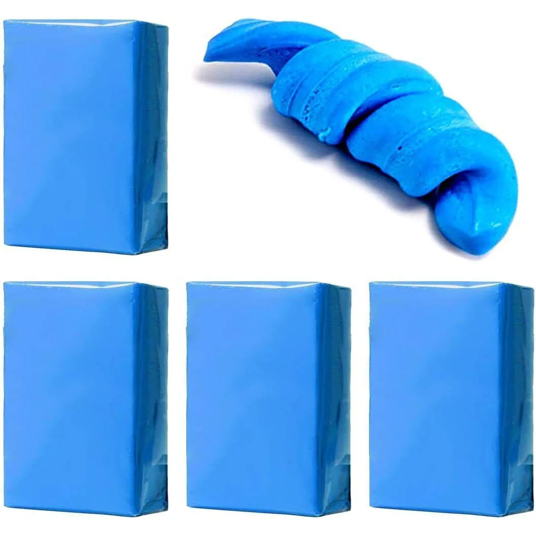 5pcs Car Clay Bar Vehicle Washing Cleaning Tools Auto Care Sludge Mud Car Truck Detailing Cleaning Clay Blue Car Washing Mud