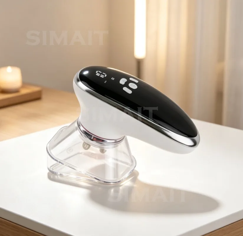 EMS Microcurrent Face & Body Massager, Vacuum Suction Cupping with 630nm Red Light, 4 Modes Muscle Stimulator for Anti-Wrinkle