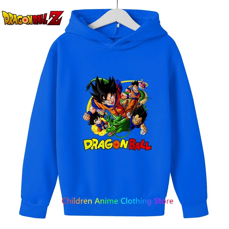 

2025 New Autumn Anime Dragon-ball Hoodie Cool Fashion Kids Long Sleeve Anime Print Hoodies Kid's Long Sleeve Tops 4-14t