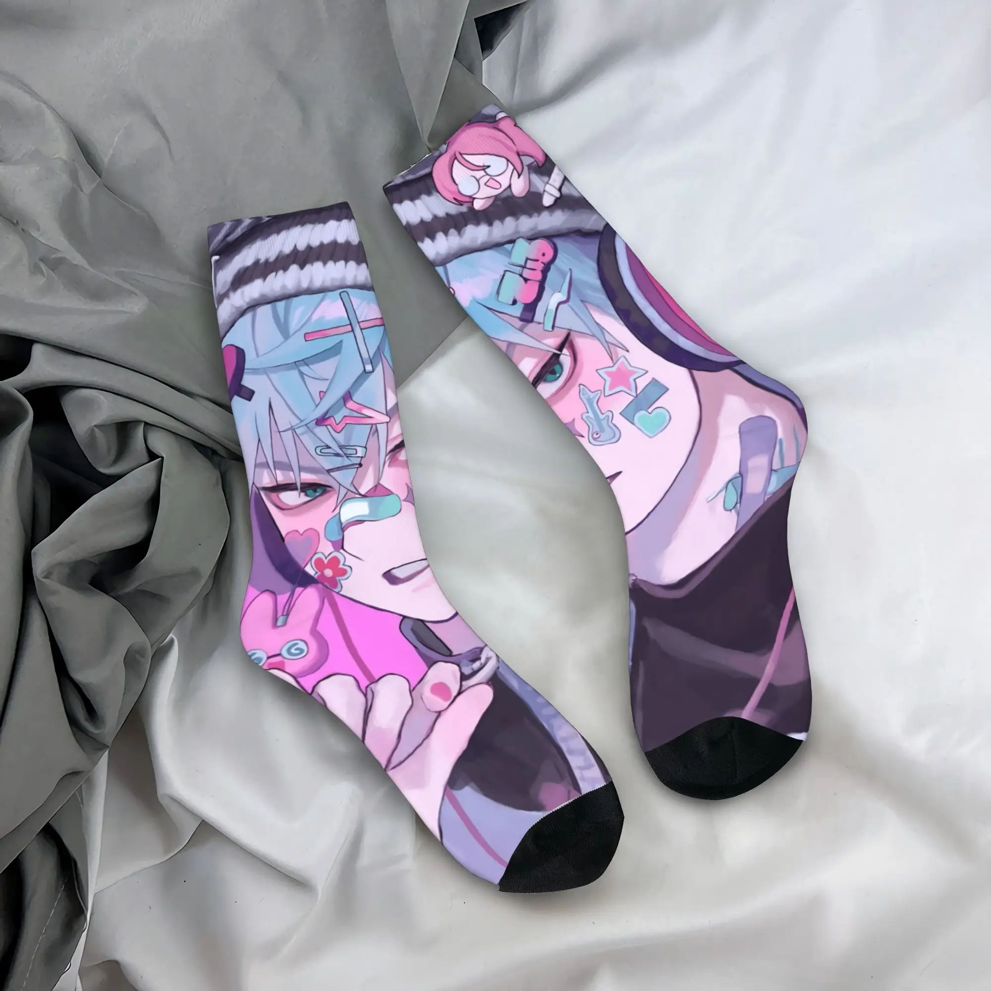 

Носки Alien Stage, зимние носки, современные удобные мужские носки унисекс, противоскользящие носки для бега с принтом