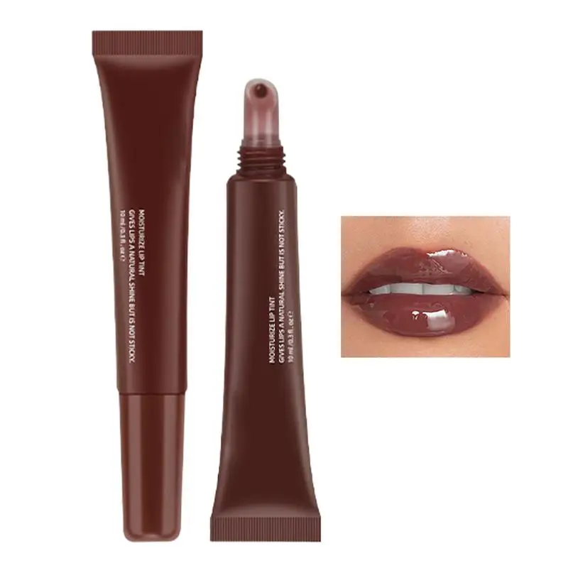 Hidratante Lip Gloss, Lip Plumping, brilhante batom líquido Glitter, 4 cores