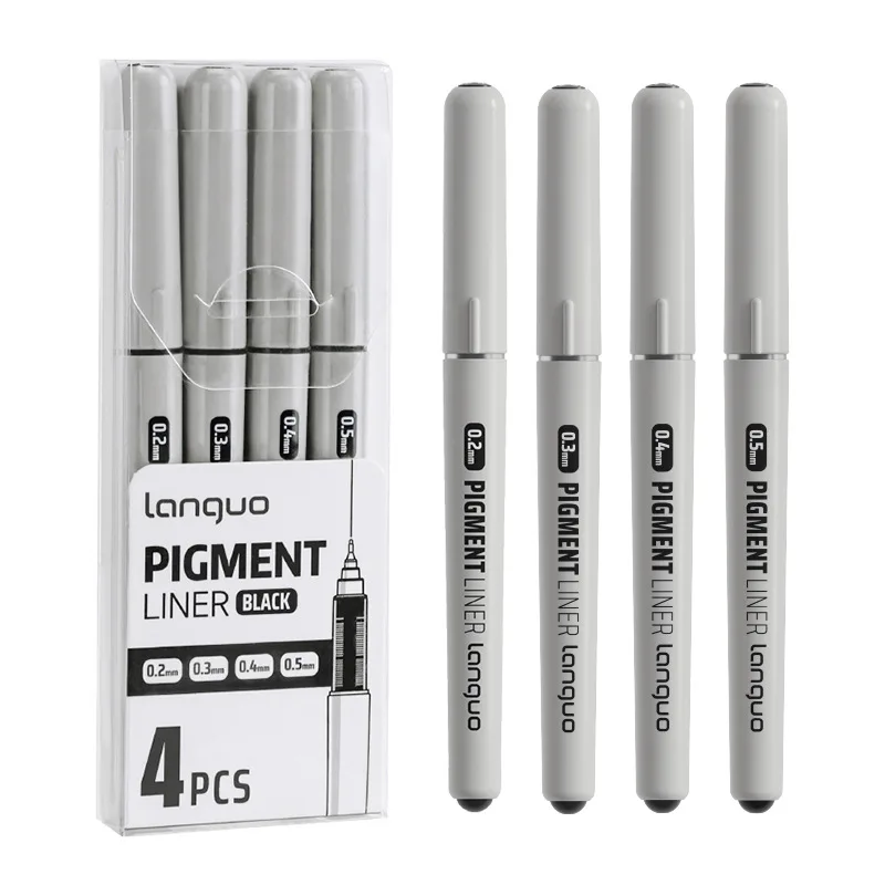 

Bview Art Refillable Liquid Ink Technical Drawing Pen, 0.2 0.3 0.4 0.5mm Artist Blackout Liner for Sketching Marking