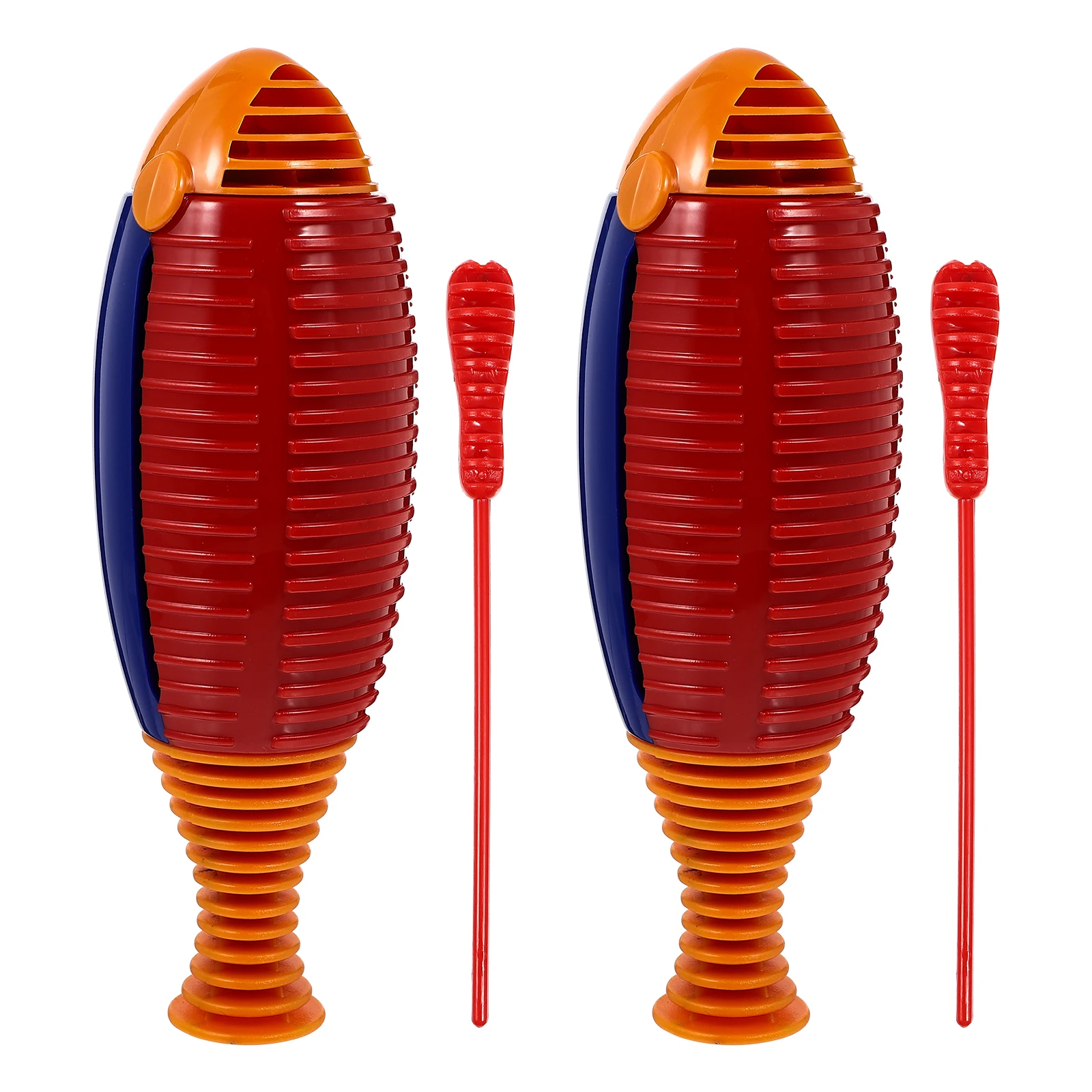 

2 Pcs Frog Croaker Percussion Instrument Music Toys Educational Plaything Abs Child