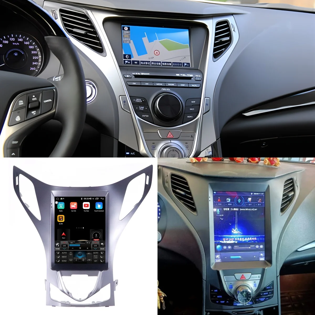 Vertical Screen For Hyundai AZERA 2011 2012 Grandeur Android Radio Multimedia DVD Video Player Car GPS Navigation Audio Stereo