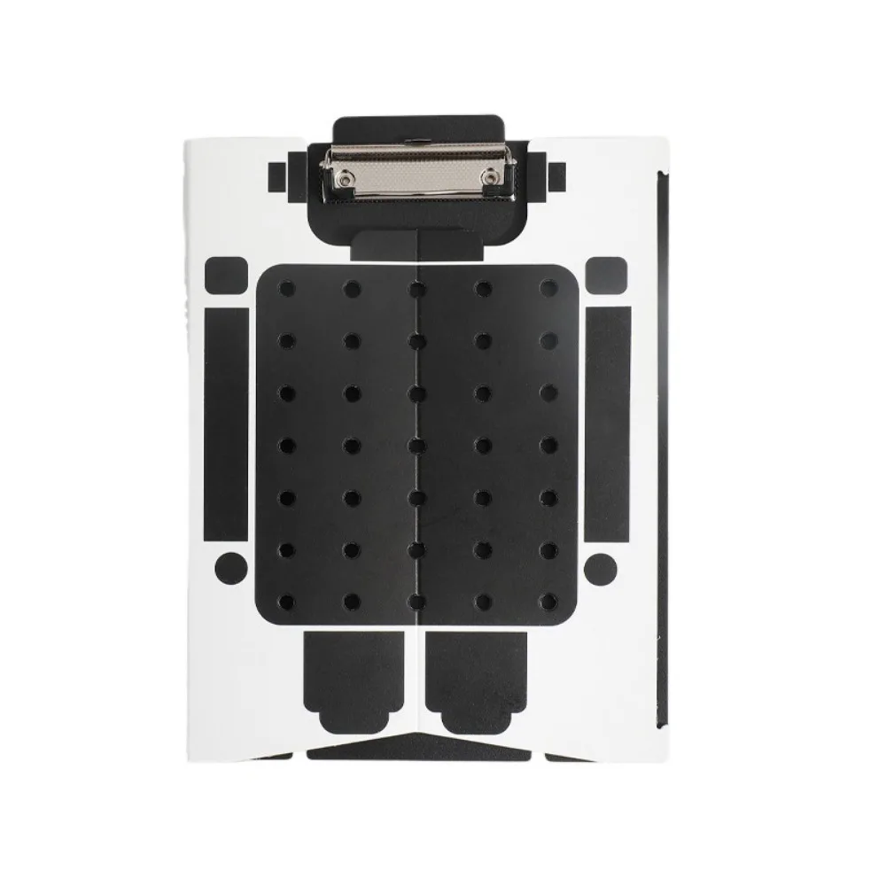

Creative Plastic Robot Shape Paper Clipboard Can Be Vertical Foldable A4 File Folder Large Capacity Writing Pad Office