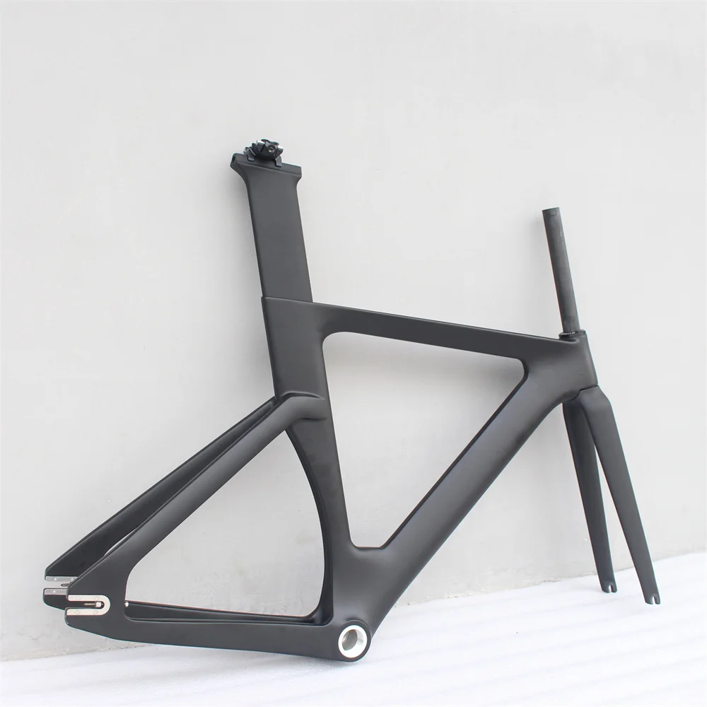 Low price Max Tire 25C Can use Special Brake bicycle track frame set carbon fixed gear track frame for training