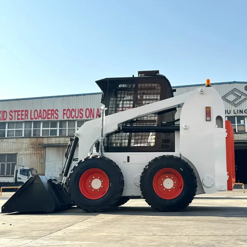 China Factory Sale Sliding Loaders Compact Tracked Loaders CE Approved Skid Steer Loader with Bucket