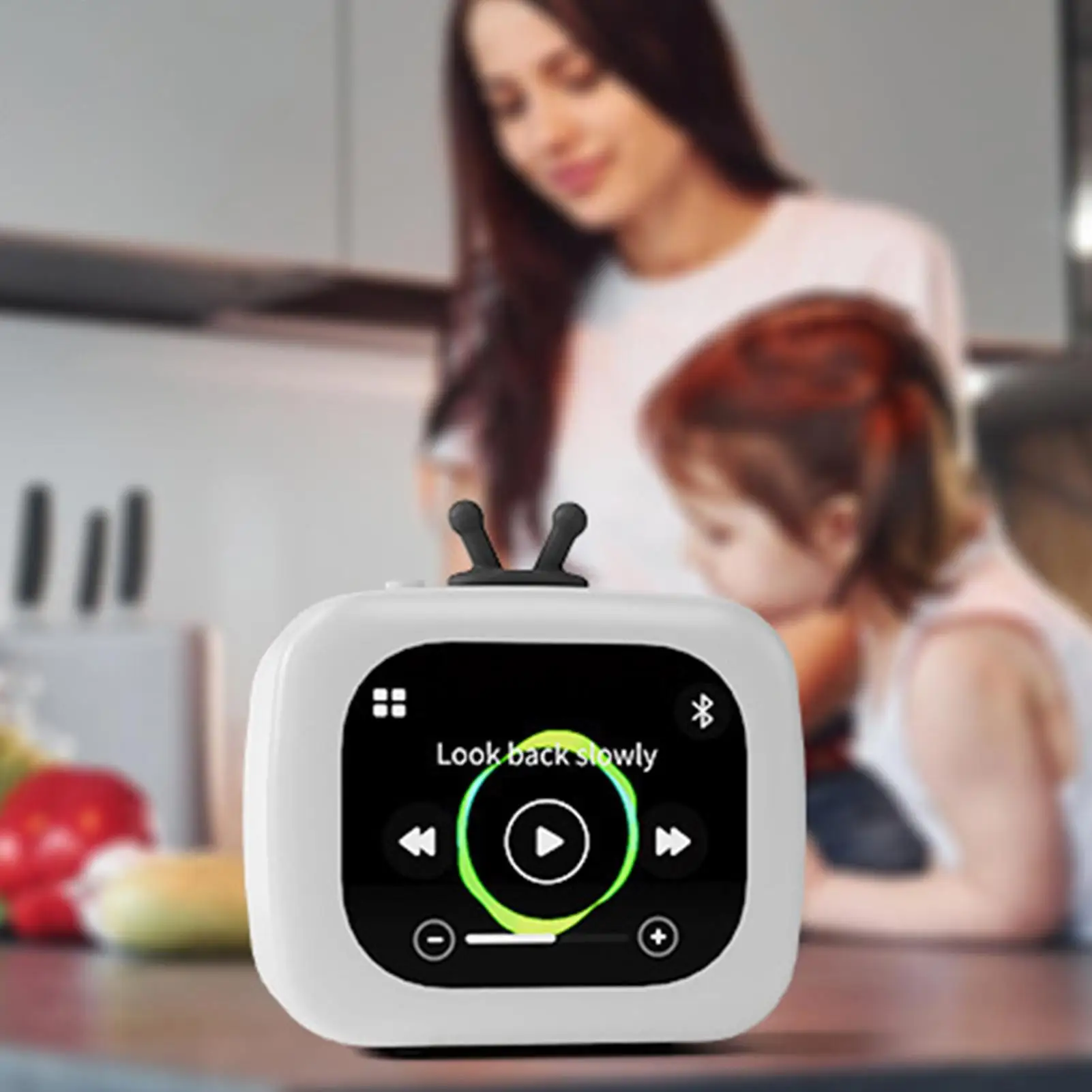 

Многофункциональный маленький телевизор, умный Bluetooth-динамик, мини-динамик, музыкальный плеер, портативный динамик для офиса, вечеринки, кемпинга, дома