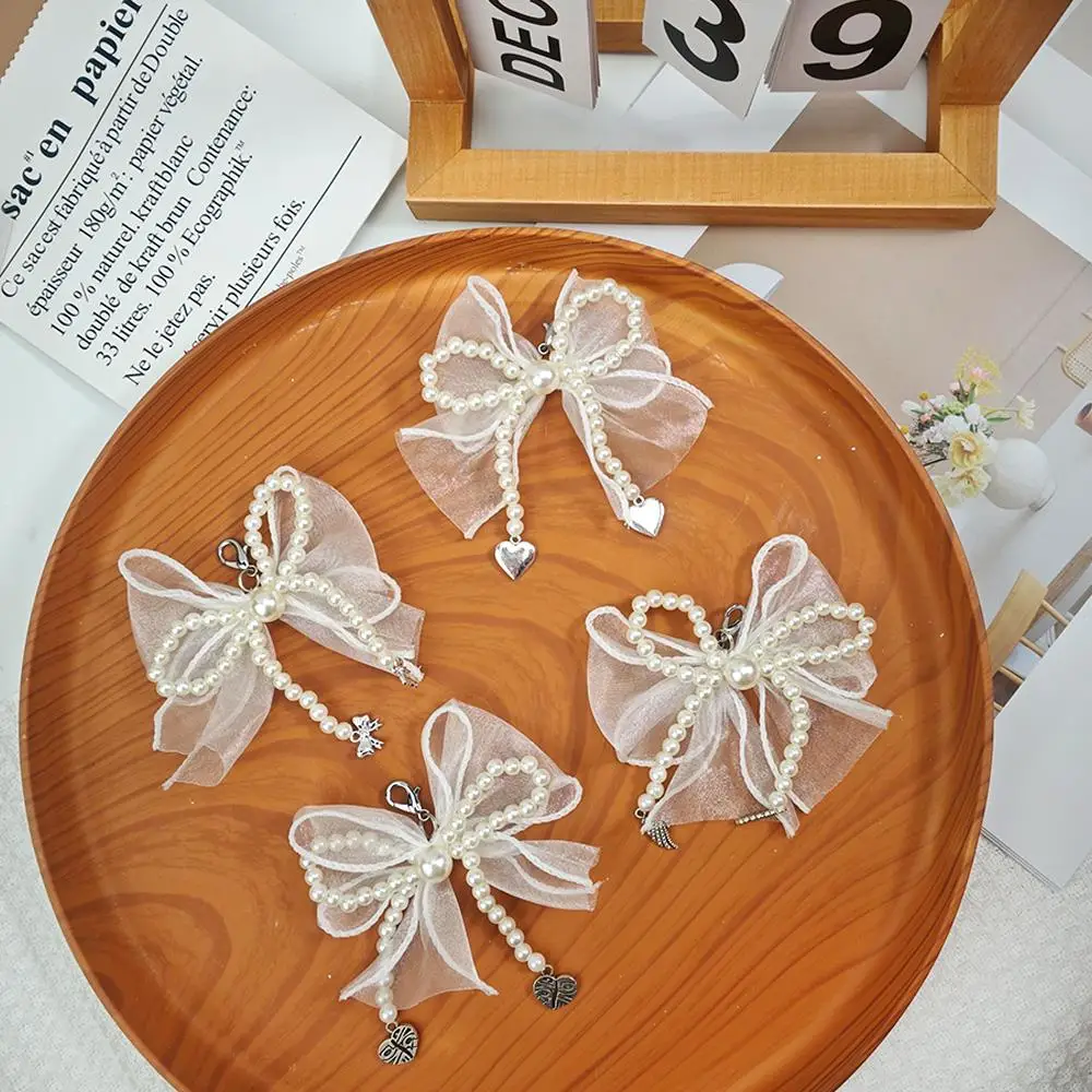 Pearl Lace Shoe Charms Bowknot Shoe Buckle Fashion Shoeslaces Decor Useful Accessories Chiffon Supplies Elegant Simple Clip