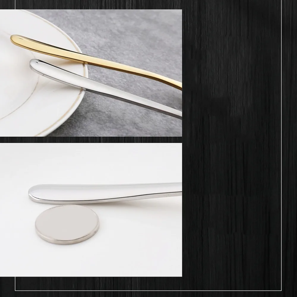 2Pcs Rustless Steel Soup Spoon Comfort‑grip Moderate Deep Metal Ladle Solid Handle Mirror‑polished Soup Utensil Porridge