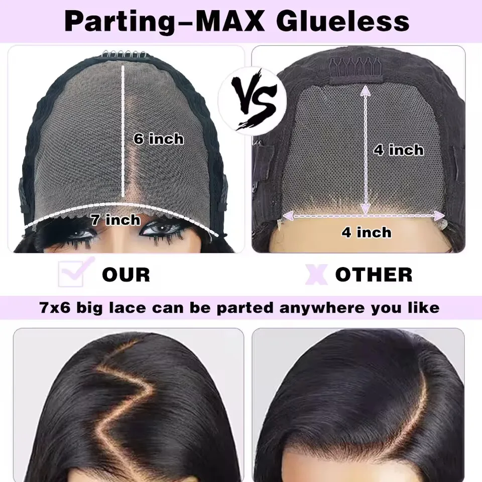 38 40 بوصة موجة عميقة 13x4 الدانتيل الجبهة الباروكات قبل قطعها 13x6 الدانتيل الباروكات الأمامية شعر الإنسان 7x6 Hd شعر مستعار دانتيل للنساء السود