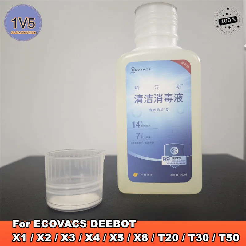 

Original Cleaning Solutions for ECOVACS DEEBOT X5 OMNI / X5 PRO OMNI / X8 Pro Omni / T50 Max /T20 OMNI Floor Liquid Accessories