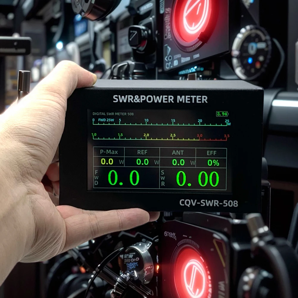 Medidor de onda de energia digital, IPS Touchscreen, 1,8 a 54MHz, SWR e medidor de energia, tipo C, DC 5V, 1A carregamento, interface UHF, 120W, 4.3in