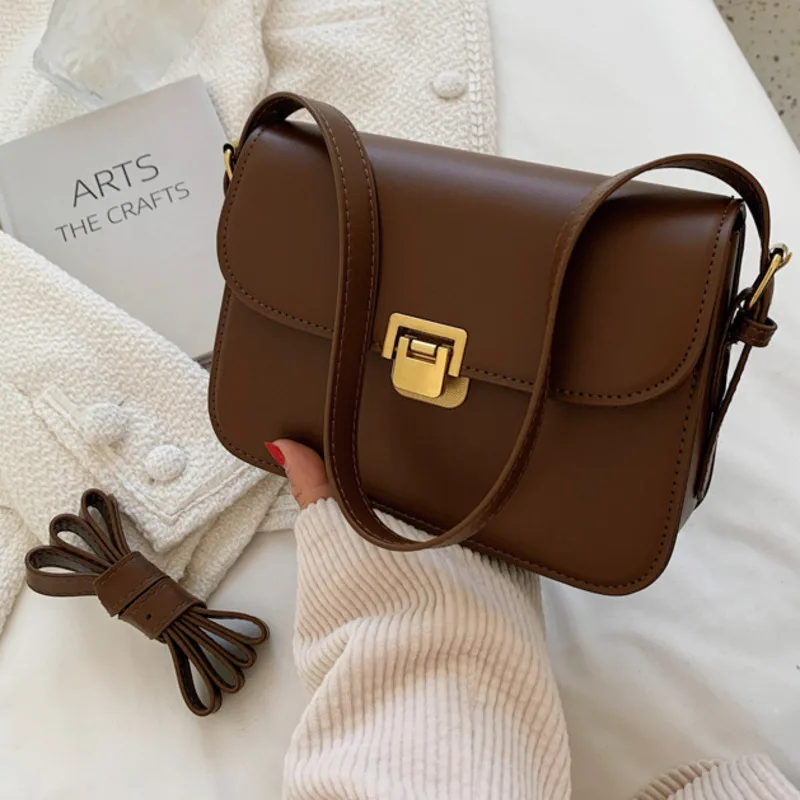 Temperament One-shoulder Bag Women's Messenger Fashion Simple Crossbody For Women Leather Handbags High Quality Luxury Exquisite