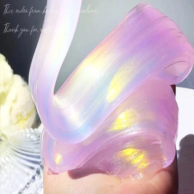 Creative Luminous Mud Bubble Tea Mud Slime Styrofoam Crystal Mud Stress Relief Toy Mermaid Hime Color Slime Mud Children Gift