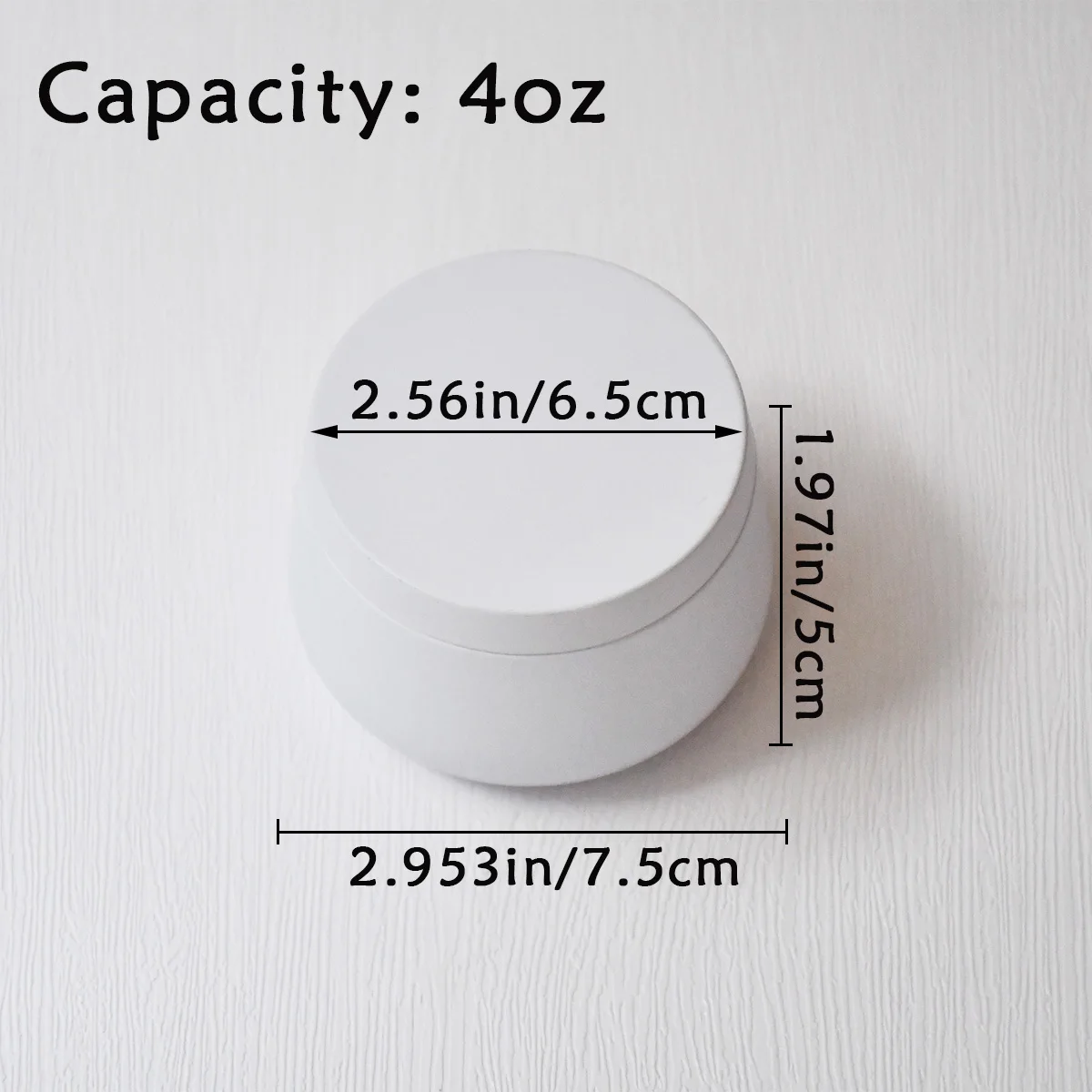 24Pack 4oz White Big Belly Empty Can For Candle Making,Metal Storage Cans Candle Case, Tin Box Containers