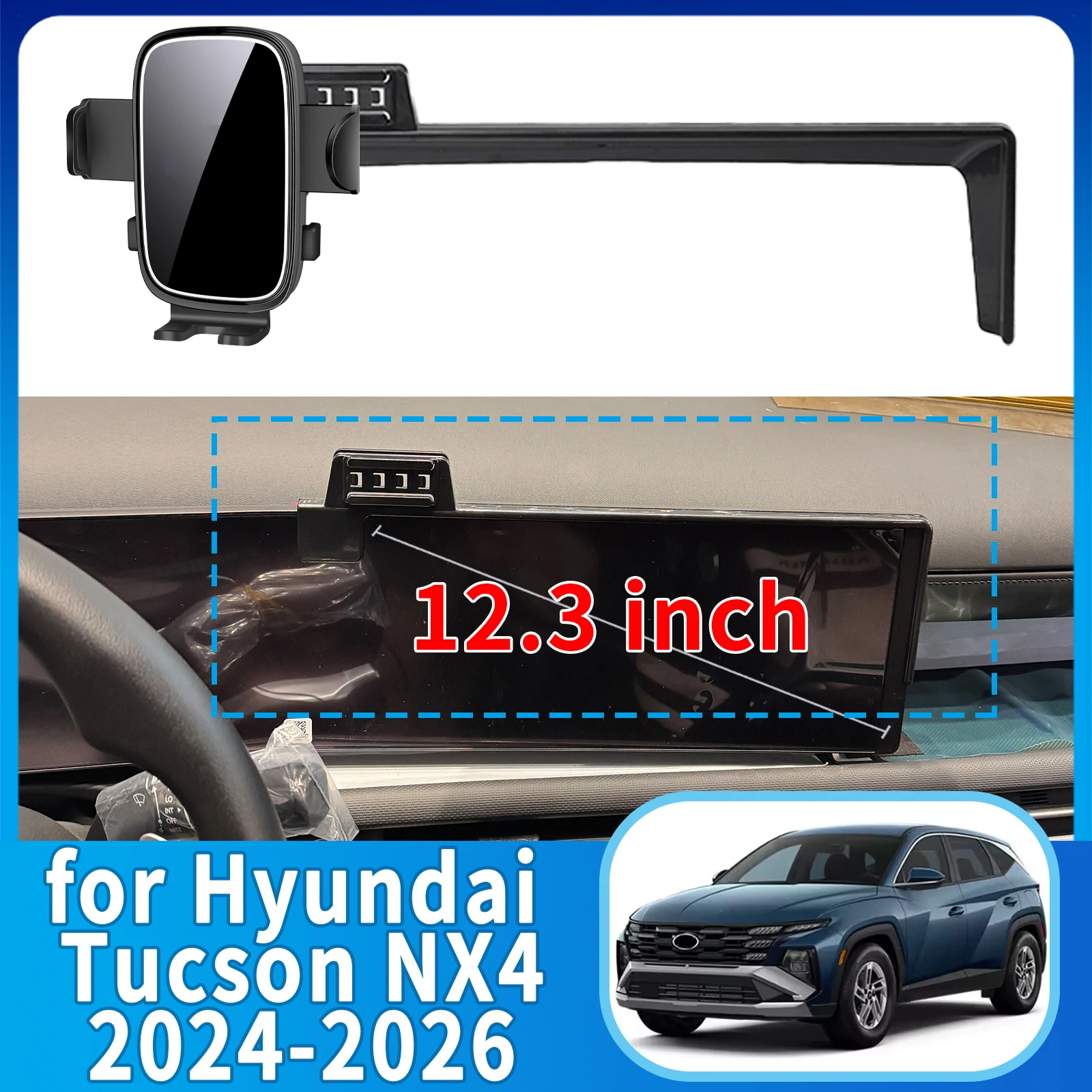 

fit for Hyundai Tucson NX4 2024 2025 2026 ​​Phone Holder, Dashboard Screen Mount Bracket Easy Installation​​ Car accessoires